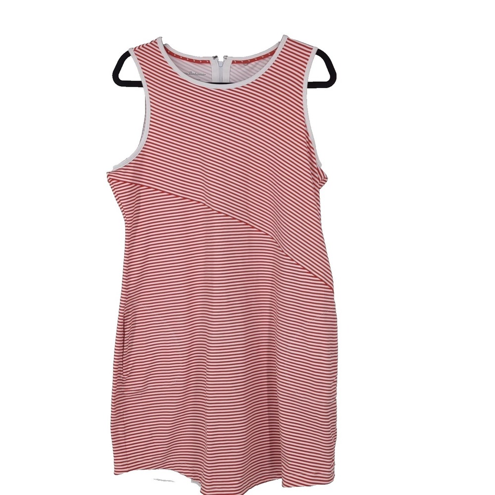 TOMMY‎ BAHAMA Islandzone Cassia Aubrey Red/White Stripe Dress Size L